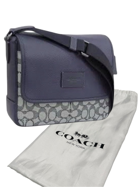 Coach Handbags - Coach Unisex Map Bag 26 Calf Leather w/ Gunmetal Hardware with Dustbag- NEW